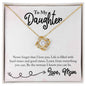 To My Daughter - Love Knot Necklace
