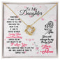 To My Daughter - Love Knot Necklace