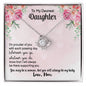 To My Daughter - Love Knot Necklace