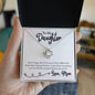 To My Daughter - Love Knot Necklace