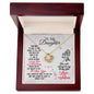 To My Daughter - Love Knot Necklace