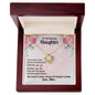 To My Daughter - Love Knot Necklace