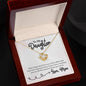To My Daughter - Love Knot Necklace