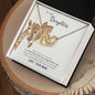To My Daughter - Interlocking Heart Necklace