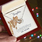To My Daughter - Interlocking Heart Necklace