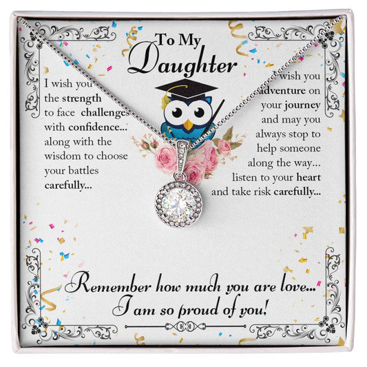 To My Daughter - Love Knot Necklace